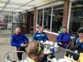 At the Captains table
